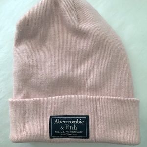 Baby pink Abercrombie and Fitch beanie